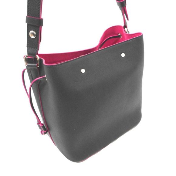 Louis Vuitton Shoulder Bag Lock Me Bucket Noir Pink - Picture 8 of 10